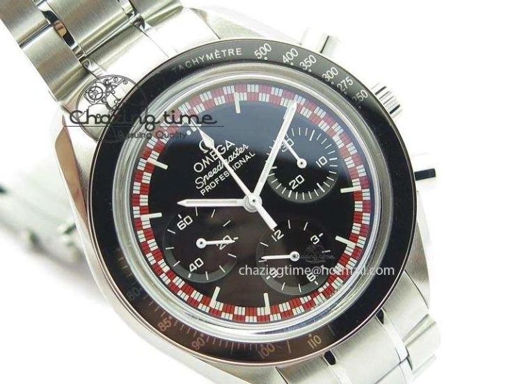 0516 Speedmaster SS 2013 Pro Racing On SS Bracelet Manual Winding Chrono Movement UrbanStyle 8230